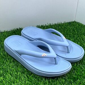 Fitflop Women Light Blue Comfort Technology Thong Flip Flop Sandals Size 10